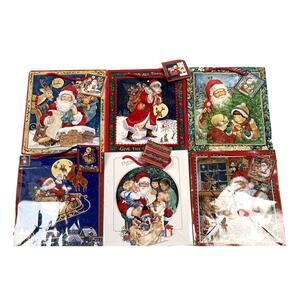 VTG Santa Christmas Gift‎ Bags Tags Tissue Paper Lot Of 30 Betty Whiteaker NEW